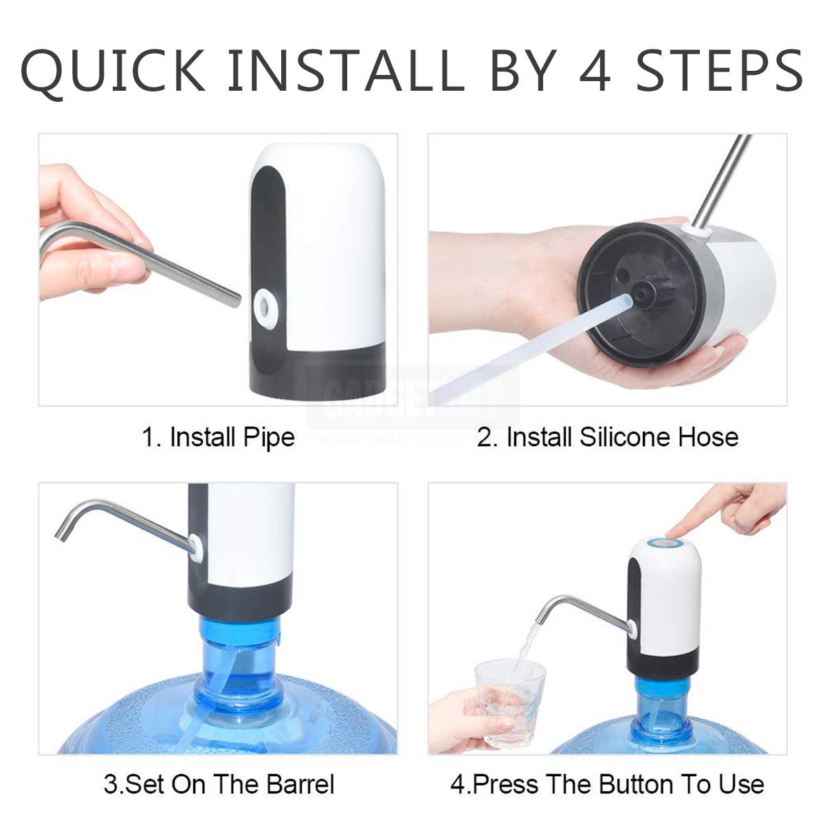 Automatic Water Dispenser Rechargeable With USB Charging port